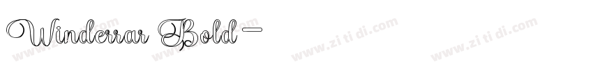 Winderrar Bold字体转换